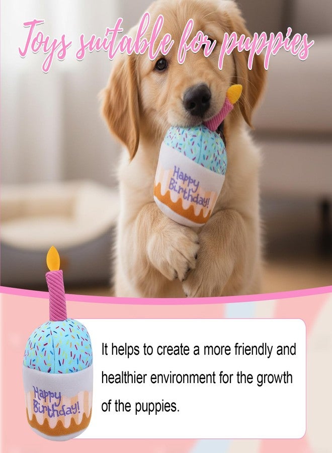 MIRJXB Dog Birthday Cake Toy, Interactive Plush Dog Toy for Gentle Chewers, Fun Dog Birthday Gift with Interactive Tug Rope, Perfect for Birthday Parties and Playtime - Image 5